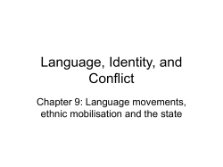 Language, Identity, and Conflict