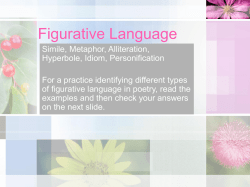 Figurative Language - Hamilton Local Schools