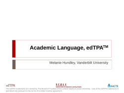 Academic Language, - University of Wisconsin -