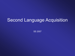 History of the English Language -