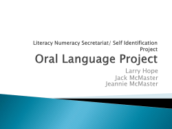 Oral Language Project - Closing Gap Aboriginal