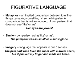 FIGURATIVE LANGUAGE - Howell Township Public