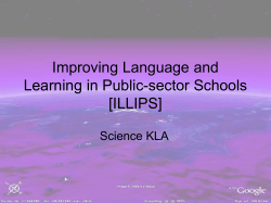 Improving Language and Learning in Public