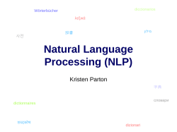 Natural Language Processing (NLP)
