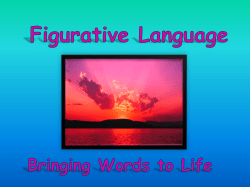 Figurative Language - Jackson County School