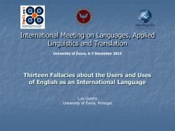 Learning and using English as an International