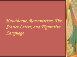 Hawthorne, The Scarlet Letter, and Figurative