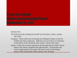 T’siya Day School Culture and Language Project -