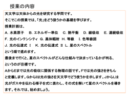 学部3年実習 - Institute of Astronomy, Univ. of