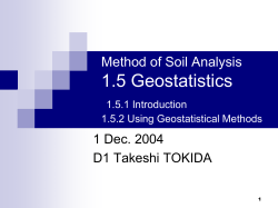 Method of Soil Analysis 1.5 Geostatistics