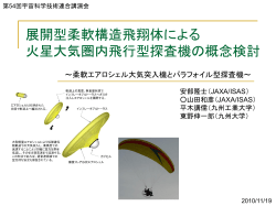 展開型柔軟構造飛翔 体による