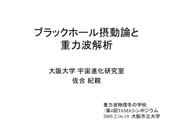 ブラックホール摂動論のレビュー