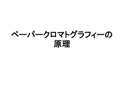 ペーパークロマトグラフィーの 原理