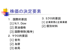 株価の決定要素 - ||| Aoyama Business School