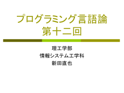 プログラム再構成に関する 特許申請について
