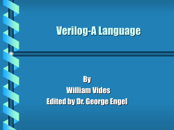 Verilog-A Language