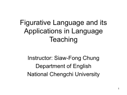 Figurative Language and its Applications in