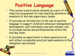 Positive Language