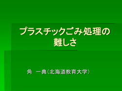 プラスチック廃棄物処理の難しさ