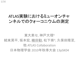 ATLAS実験におけるミューオンチャンネルでのクォーコ