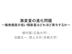 激変星の進化問題