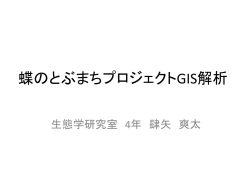 蝶のとぶまちプロジェクトGIS解析