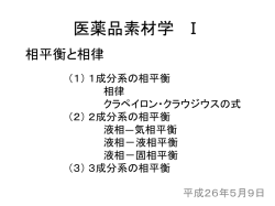 医薬品素材学 Ⅰ - 福岡大学薬学部