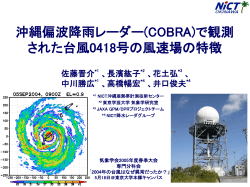 台風0418号の風速場の特徴