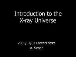 Introduction to the X