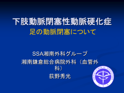 下肢動脈閉塞性動脈硬化症