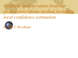 Gradient and curvature from the photometric