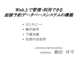 卒論発表