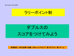ラリーポイント制による