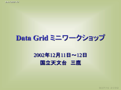 Data Grid ミニワークショップ