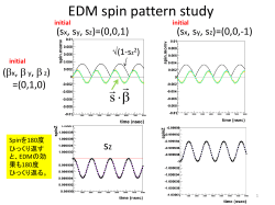 EDM spin pattern study