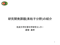 格子QCDの今後に向けて