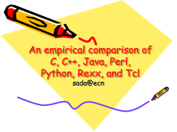 An empirical comparison of C, C++, Java, Perl,