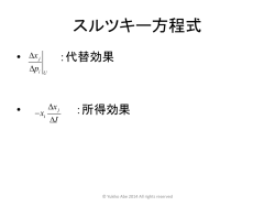 ミクロ経済学Ⅰ