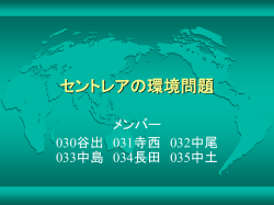 セントレアの環境問題