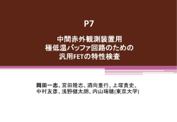 中間赤外観測装置用 極低温バッファ回路のための