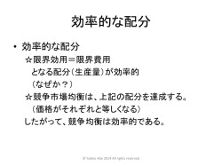 ミクロ経済学Ⅰ
