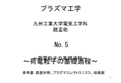 プラズマ工学 九州工業大学電気工学科 趙孟佑 No.2 ~プラズマ振動〜