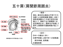 肩に症状がある方への 運動指導マニュアル