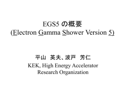 ｽﾗｲﾄﾞ ﾀｲﾄﾙなし - KEK 放射線科学