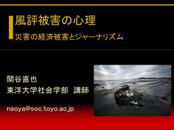 表1 輻輳の程度の要因