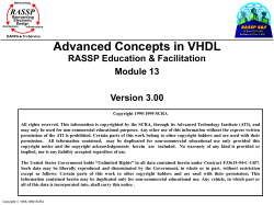 Mod 13 - VHDL Systems Modeling