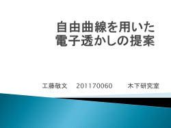 自由曲線を用いた電子透かしの提案