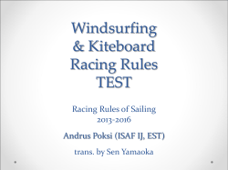 Test of Windsurfing & Kiteboarding Rules