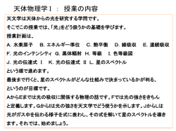 学部3年実習 - Institute of Astronomy, Univ. of