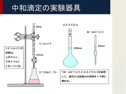 中和滴定の実験器具 - GACCO